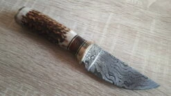 Damascus Skinner Stag -Kershaw Sale 7Fdamascus skinner stag .