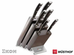 Wüsthof IKON Block With Knives - 6 Pcs -Kershaw Sale 9866 ikon sada nozu v bloku 6 dilu web