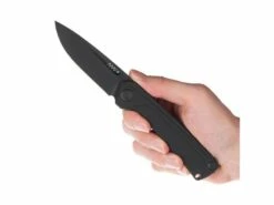 ANV Z200-LINER LOCK, BLACK PLAIN EDGE, G10 BLACK