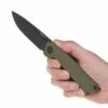 ANV Z200-LINER LOCK, BLACK PLAIN EDGE, G10 OLIVE -Kershaw Sale anv z200 liner lock black plain edge g10 olive 12379
