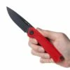 ANV Z200-LINER LOCK, BLACK PLAIN EDGE, G10 RED -Kershaw Sale anv z200 liner lock black plain edge g10 red 12378