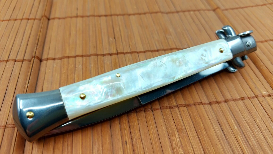 Beltrame Stiletto Real Mother Pearl Bajonet Large 8 Beltrame Stiletto Real Mother Pearl Bajonet Large - Image 6