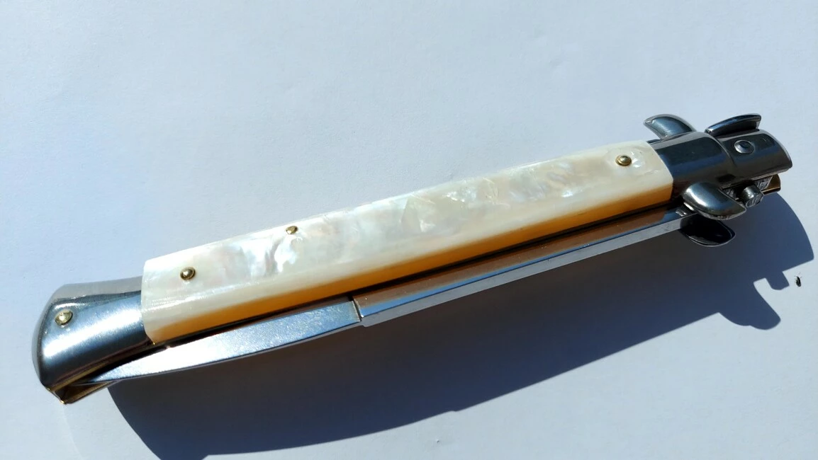 Beltrame Stiletto Real Mother Pearl Bajonet Large 10 Beltrame Stiletto Real Mother Pearl Bajonet Large - Image 8