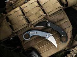 Böker Plus HEL Karambit Blue/Grey 01BO516 -Kershaw Sale boker plus hel karambit bluegrey 01bo516 28329