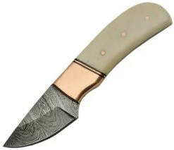 Kershaw Sale -Kershaw Sale damascus fixed blade copper