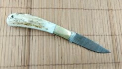 Damascus Lockback Stag -Kershaw Sale damascus lockback stag 28229