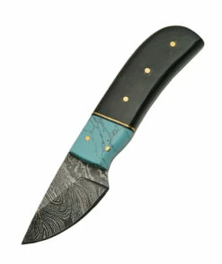 Damascus Skinner Horn Turquoise