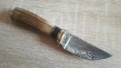 Damascus Skinner Stag -Kershaw Sale damascus skinner stag