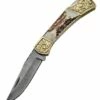 Damascus Stag Engraved Bolster -Kershaw Sale damascus stag engraved bolster 7705