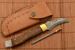 Exclusive Mushroom Knife Damascus Handmade 2 -Kershaw Sale exkluziv damaszk gombasz kes kezzel keszitett 2 28729
