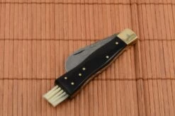 Exclusive Mushroom Knife Damascus With Buffalo Horn Handmade -Kershaw Sale exkluzivny hubarsky noz damaskovy s byvolim rohom rucne robeny.