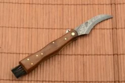 Mushroom Knife Damascus Handmade -Kershaw Sale hubC3A1rsky nC3B4C5BE damaC5A1kovC3BD ruC48Dne robenC3BD 1