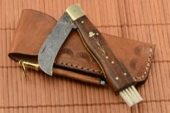 Exclusive Mushroom Knife Damascus Handmade -Kershaw Sale hubarsky noz damaskovy rucne robeny so zastitou .