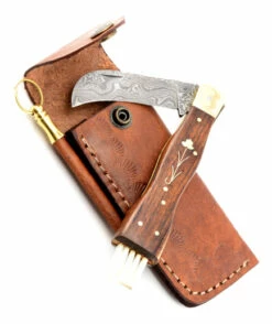 Exclusive Mushroom Knife Damascus Handmade