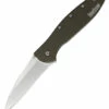 Kershaw Leek Linerlock A/O Olive KS1660OL 1 Kershaw Leek Linerlock A/O Olive KS1660OL -Kershaw Sale kershaw leek olive 2660