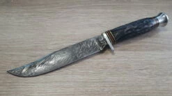 Marbles Damascus Horn Handle Hunter MR449 -Kershaw Sale marbles damascus horn handle hunter mr449 28129