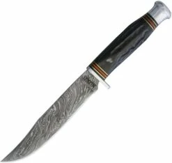 Marbles Damascus Horn Handle Hunter MR449 -Kershaw Sale marbles damascus horn handle hunter mr449 28229