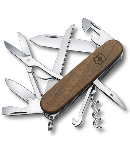 Swiss Army Knife - Victorinox Huntsman Wood 1.3711.63 3 Swiss Army Knife - Victorinox Huntsman Wood 1.3711.63