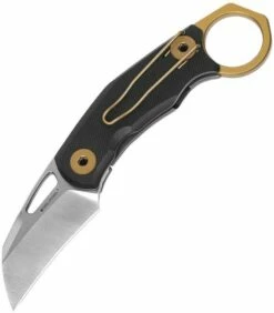Real Steel Shade Framelock Black/Gold RS7913 -Kershaw Sale real steel shade framelock blackgold rs7913 28129