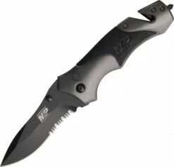 Smith & Wesson Manual Plunge Lock SWMP8BS -Kershaw Sale smith 26 wesson manual plunge lock