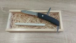 Set Swiza D02 Black Sharpener Box A Engraving -Kershaw Sale swiza black d02 kni.0020.1010