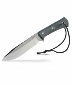 TRC Knives Apocalypse Black Canvas Micarta/Leather