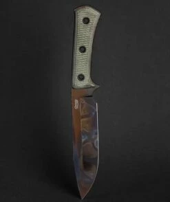 TRC Knives Apocalypse Elmax Apo Finish/Kydex Green