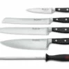 Wüsthof CLASSIC Knife Set 4 Pcs + Sharpener -Kershaw Sale wusthof classic sada nozov 4 ks bruska 4394